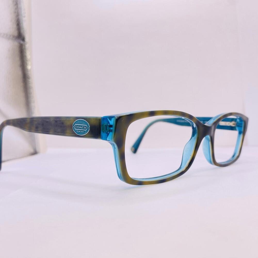 Coach Authentic Eyeglasses HC 6040 Brooklyn 5116 Dark Tortoise Teal 50 [] 16 135